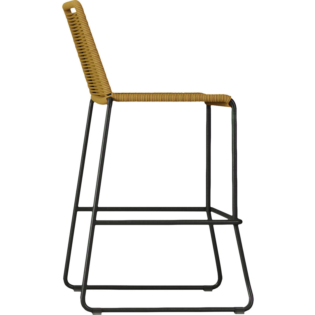 Huron Patio Bar Stool AllModern Color: Curry Yellow Performance Seat Height: Bar Stool (30" Seat Height)