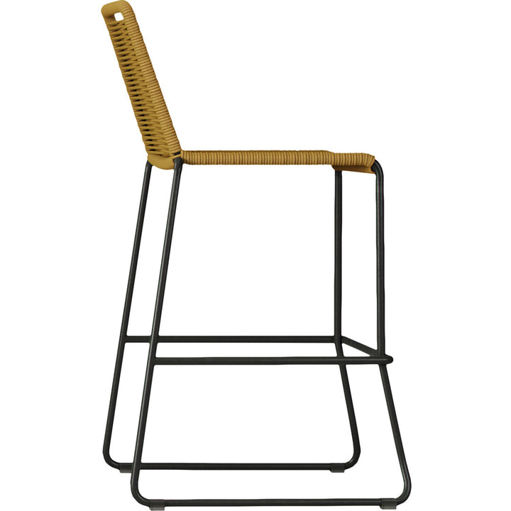 Huron Patio Bar Stool AllModern Color: Curry Yellow Performance Seat Height: Bar Stool (30" Seat Height)