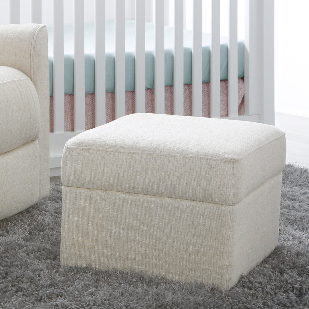 Soho 20.5" Wide Standard Ottoman Second Story Home Upholstery Color: Canvas