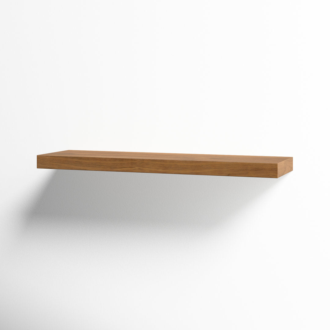 Sherice Floating Shelf AllModern Size: 1.97" H x 36.23" W x 10.24" D Finish: Walnut