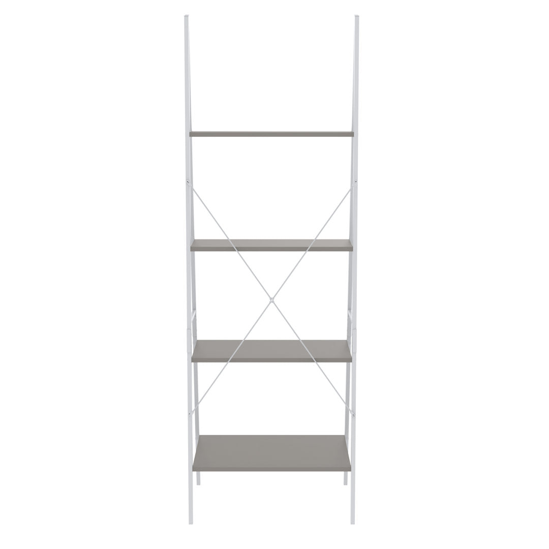 ClosetMaid Industrial 4-Tier Ladder Bookcase ClosetMaid Color: Taupe/White
