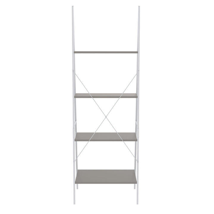 ClosetMaid Industrial 4-Tier Ladder Bookcase ClosetMaid Color: Taupe/White