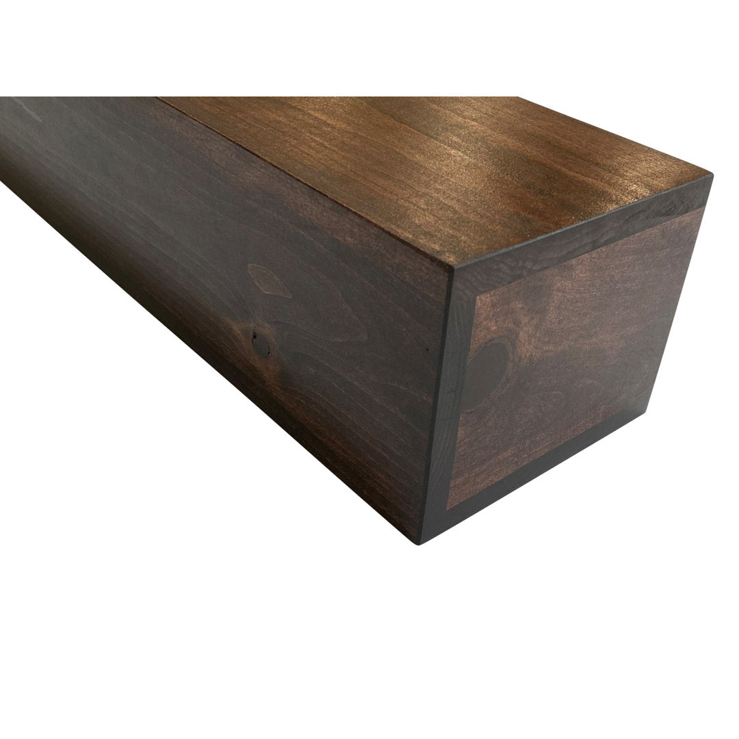 Cecilia Fireplace Shelf Mantel Millwood Pines Size (Depth x Front x Back): 8" D Shelf Length: 66", Finish: Red