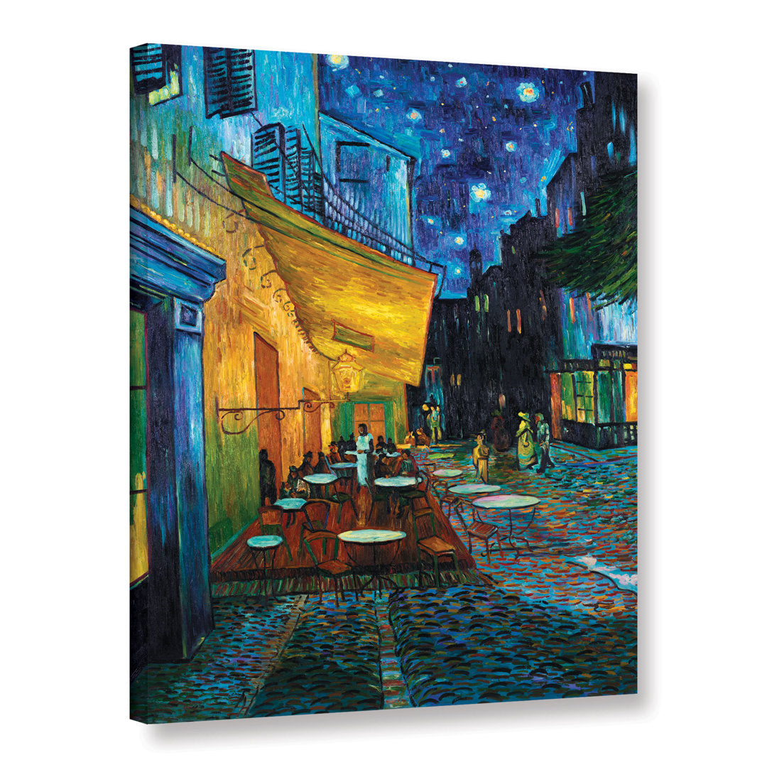 Cafe Terrace at Night by Vincent Van Gogh - Print on Canvas Vault W Artwork Size: 18" H x 14" W Format: Wrapped Canvas
