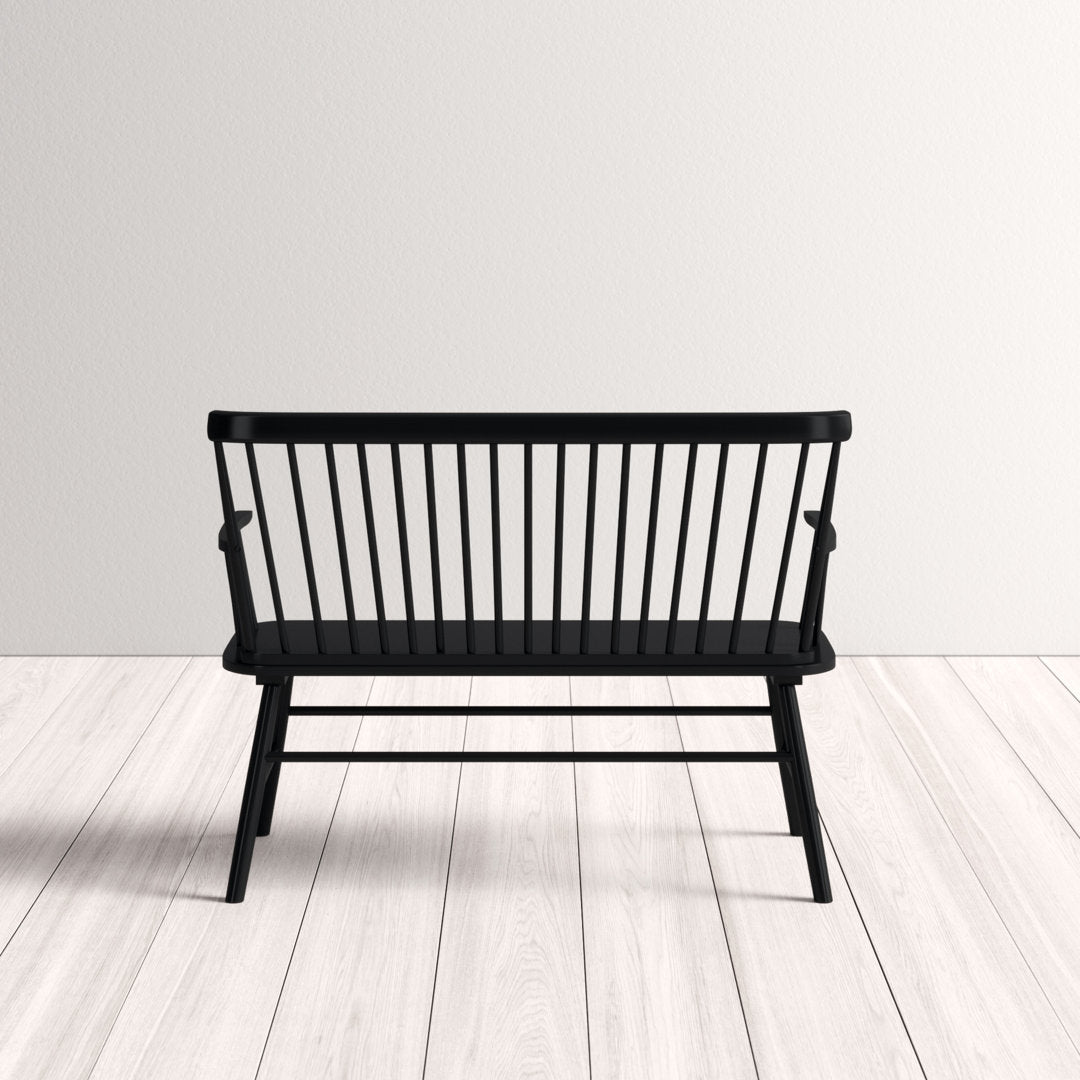 Karlovy Wood Bench Dovecove Color: Black