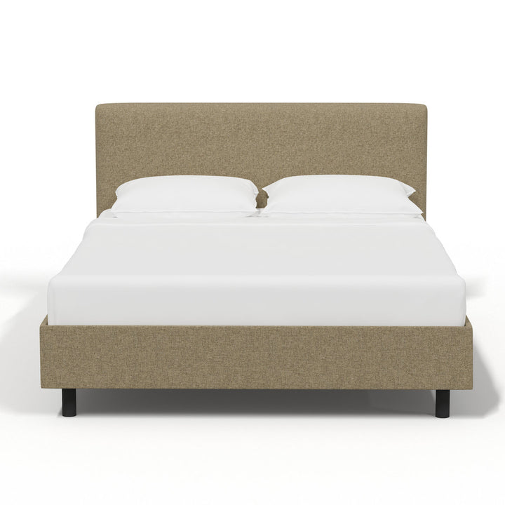 Pyburn Upholstered Low Profile Platform Bed Mercury Row® Color: Zuma Linen Size: Twin