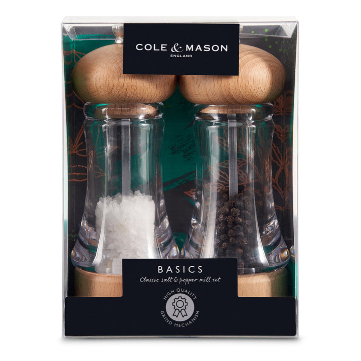 Cole & Mason Basics Beech Wood & Acrylic Mill Gift Set Cole & Mason