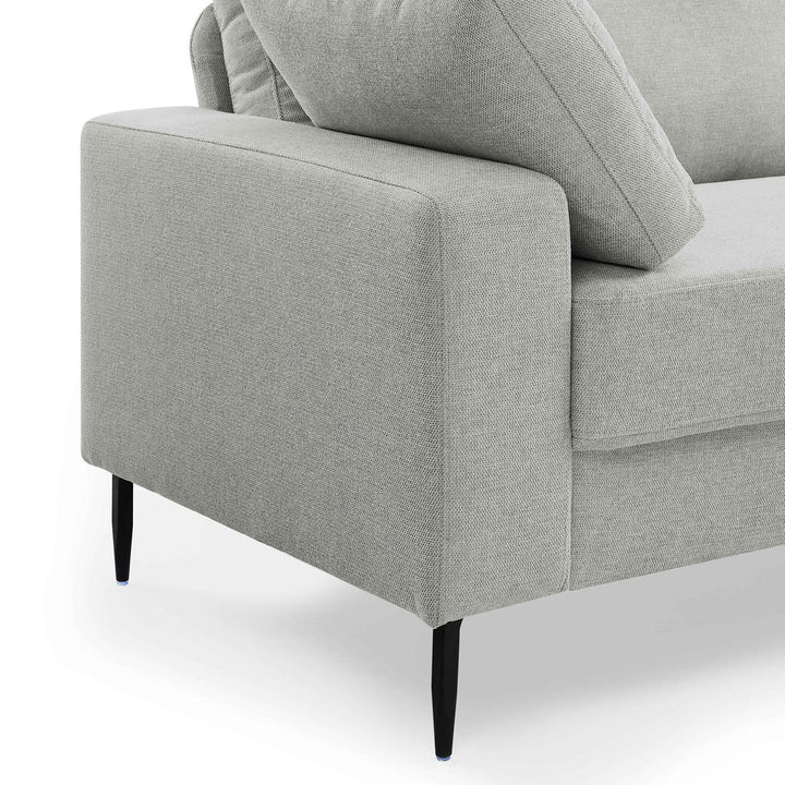 Jeses MINIMORE Modern Style Etta 84.3" Mid-Century Modern Design Sofa Corrigan Studio® Fabric: Light Gray Linen Blend