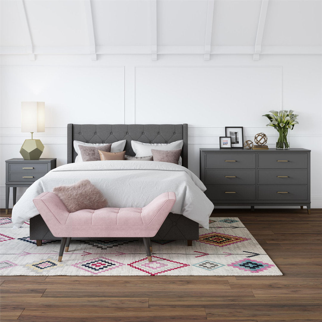 Westerleigh 6 Drawer 56.77" W Double Dresser CosmoLiving by Cosmopolitan Color: Graphite Gray