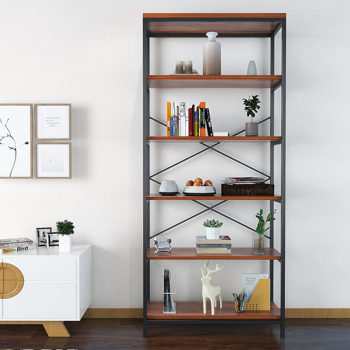 Aidann 70.9'' H X 31.6'' W Iron Standard Bookcase 17 Stories
