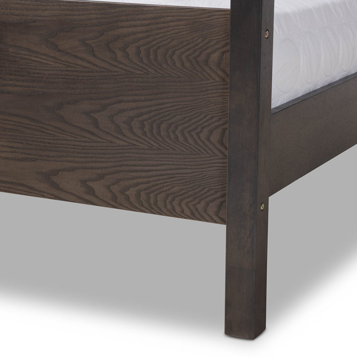 Carrillo Tufted Upholstered Canopy Bed Foundry Select Size: King