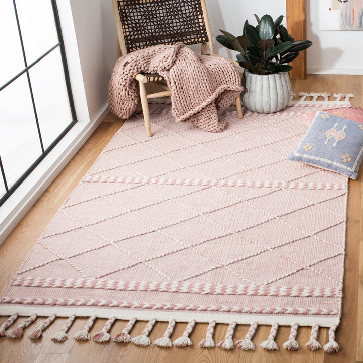 Casablanca Hand Loomed 80% Wool, 20% Cotton Geometric Rug Dakota Fields Rug Size: Rectangle 4' x 6'
