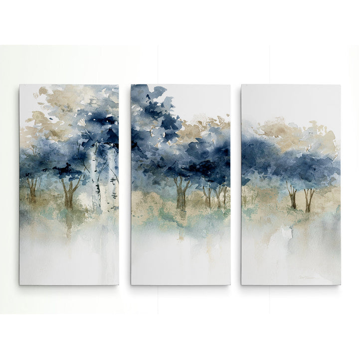 'Waters Edge I' - 3 Piece Wrapped Canvas Multi-Piece Image Print Andover Mills™ Overall Size: 32" H x 48" W