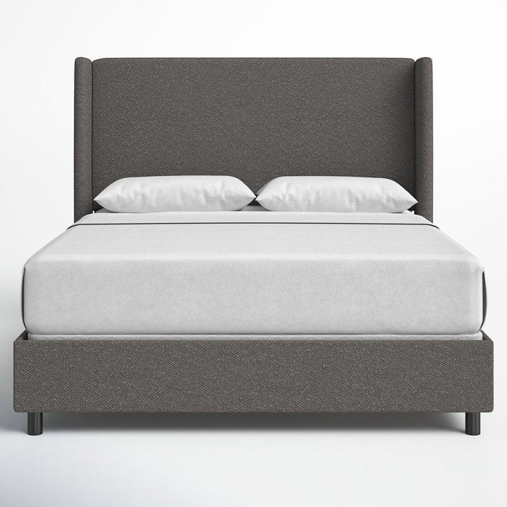 Tilly Upholstered Bed Joss & Main Color: Classic Smoke Boucle Size: Queen