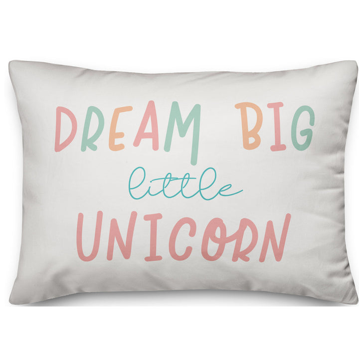 Dream Big Little Unicorn Lumbar Pillow Designs Direct Creative Group