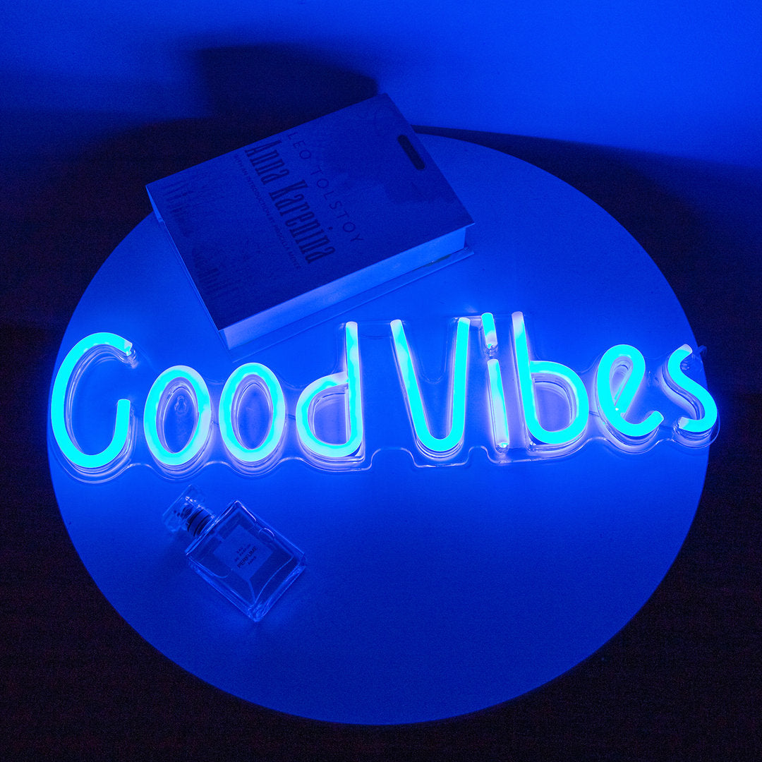 20" Good Vibes Neon Sign Trinx