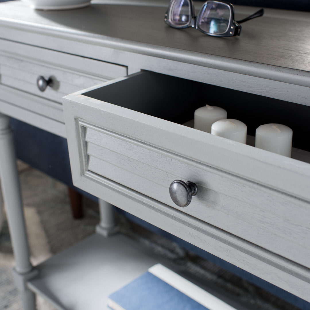 Amondre 36'' Console Table Highland Dunes Color: Distressed Gray