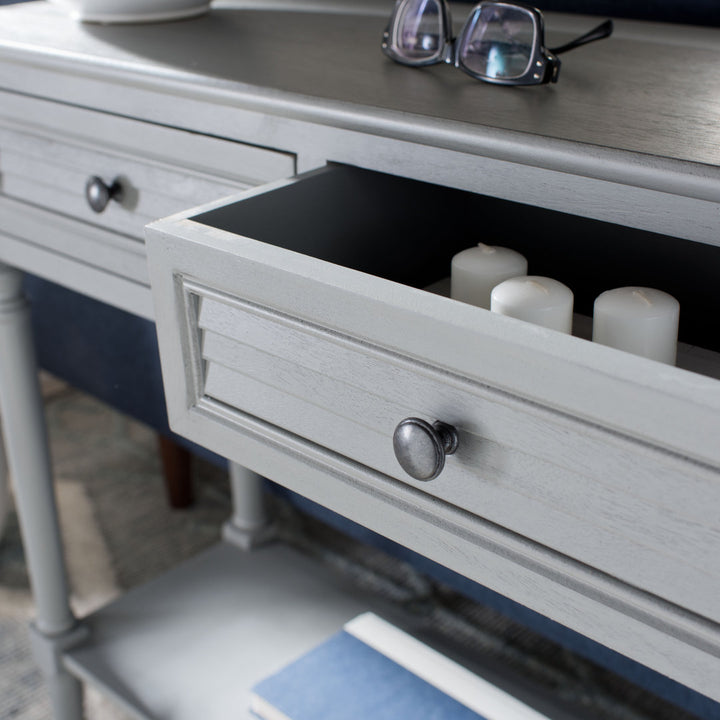 Amondre 36'' Console Table Highland Dunes Color: Distressed Gray