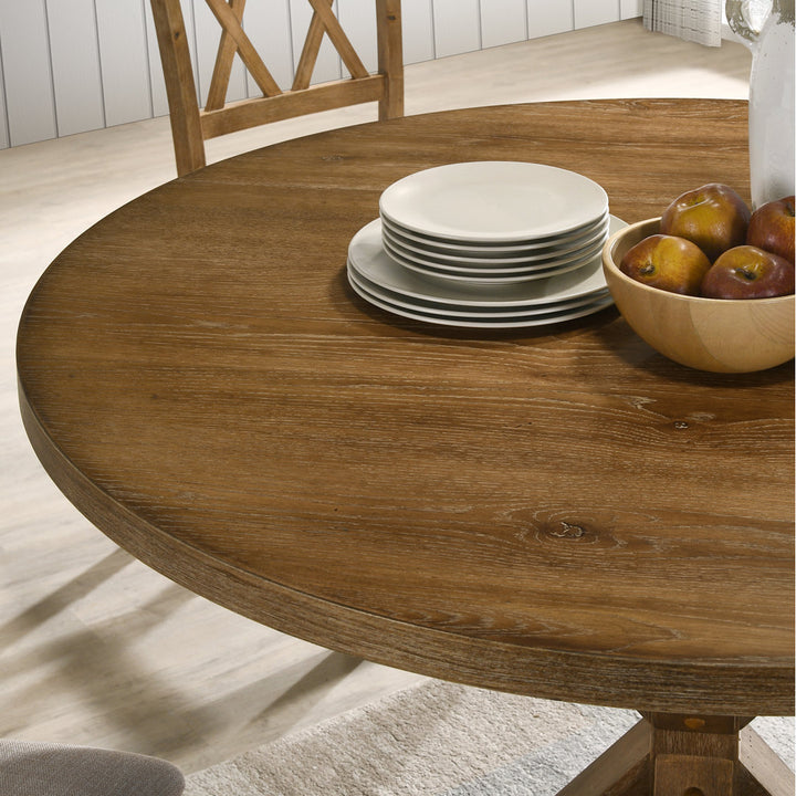 Ebbert Round Solid Wood Base Counter Height Dining Table Laurel Foundry Modern Farmhouse®