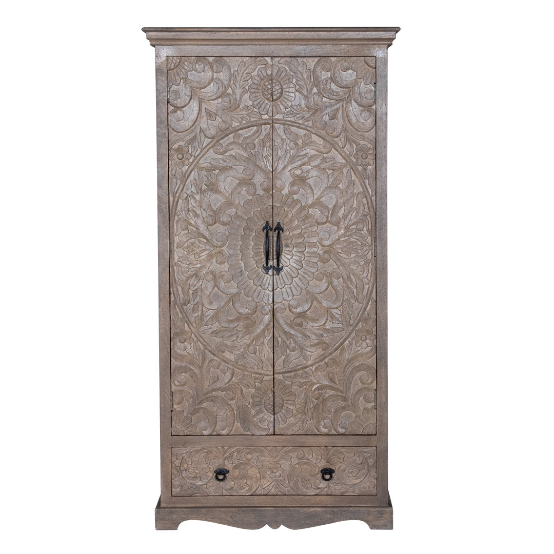 Concerto Armoire Kelly Clarkson Home Color: Light Gray
