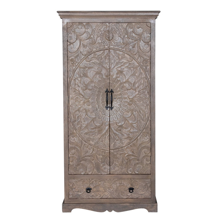 Concerto Armoire Kelly Clarkson Home Color: Light Gray