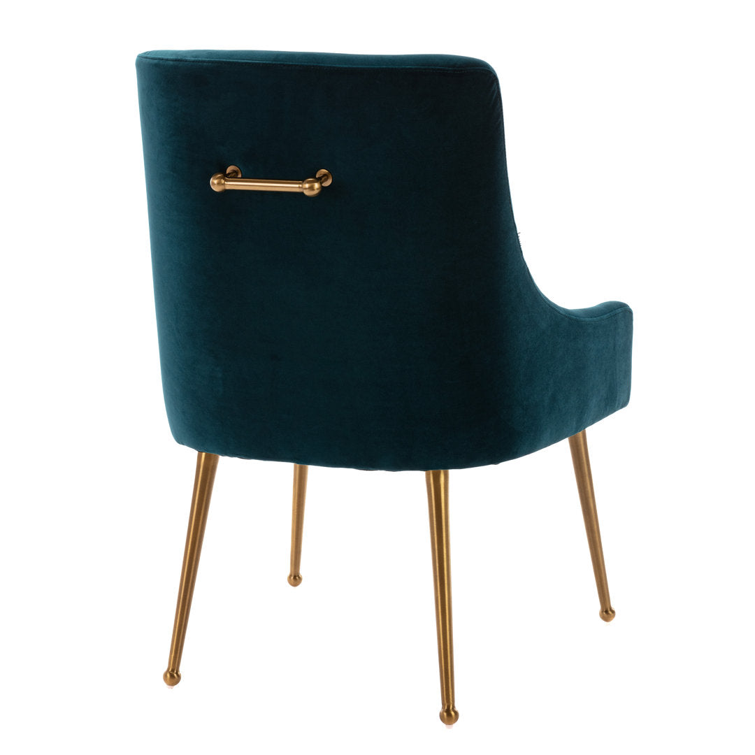 Magallanes Velvet Upholstered Side Chair (Set of 2) Willa Arlo™ Interiors Upholstery Color: Lake Green