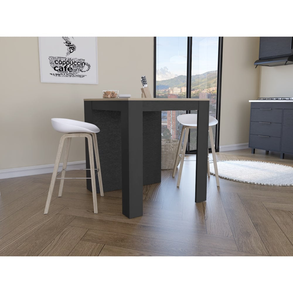 Tanna 36" Kitchen Counter Island Red Barrel Studio® Base Finish: Black Wengue