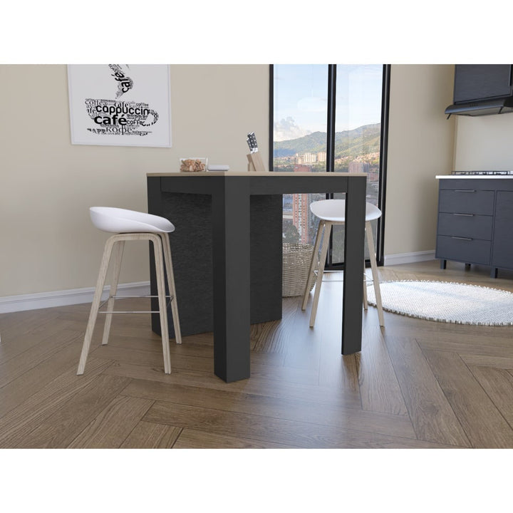 Tanna 36" Kitchen Counter Island Red Barrel Studio® Base Finish: Black Wengue