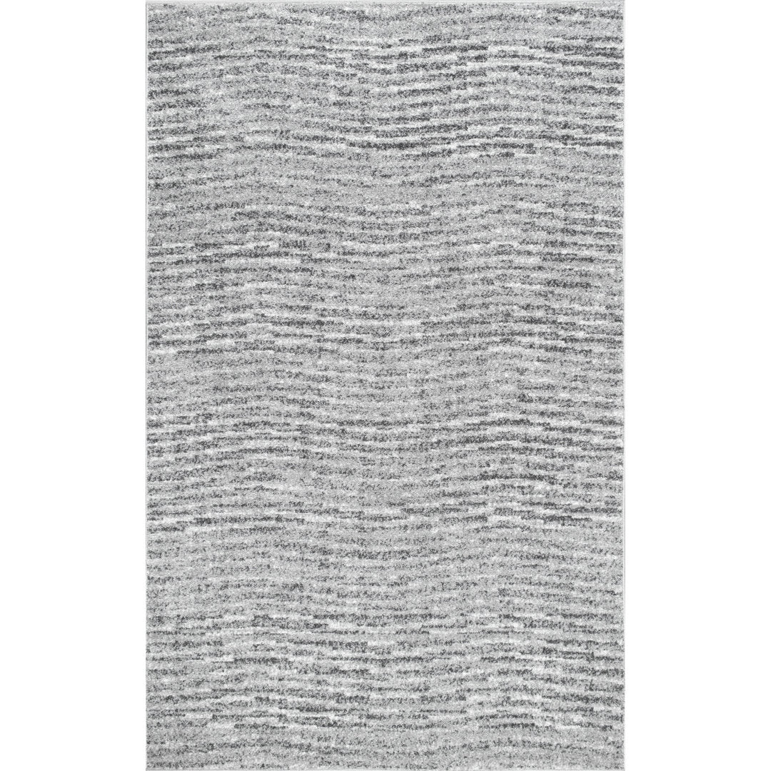 Artimas Abstract Transitional Performance Gray Rug Ebern Designs Rug Size: Rectangle 9' x 12'