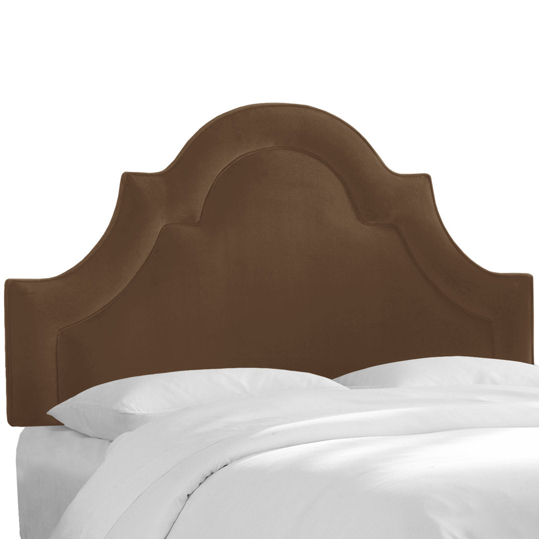 McAfee Velvet Upholstered Panel Headboard Kelly Clarkson Home Size: Queen Upholstery: Classic Chocolate Velvet