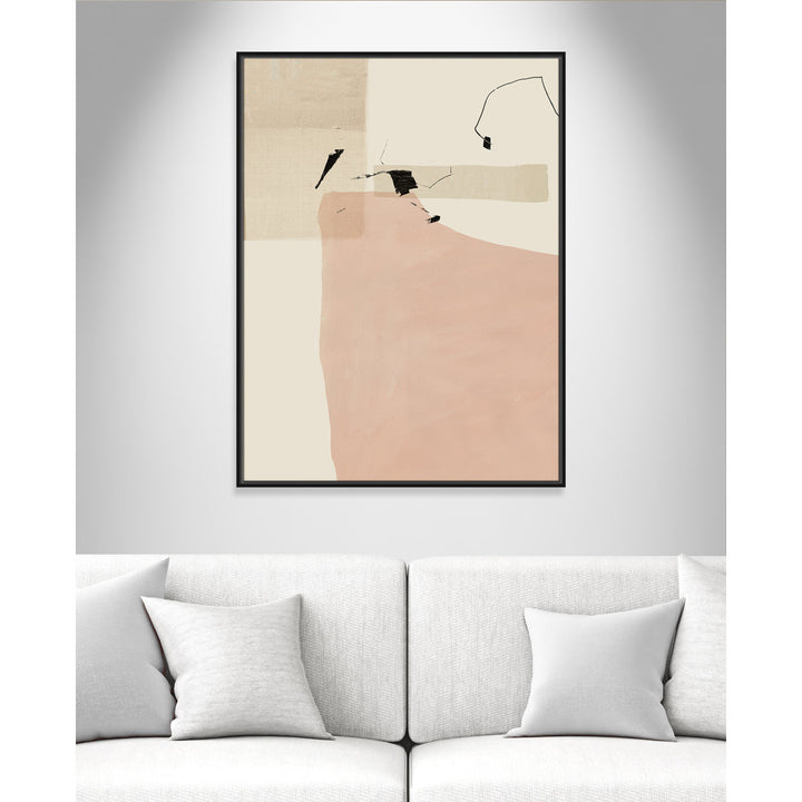 Soft Tempo - Floater Frame Painting on Canvas Joss & Main Frame Color: Black Framed Size: 41.5" H x 31.5" W