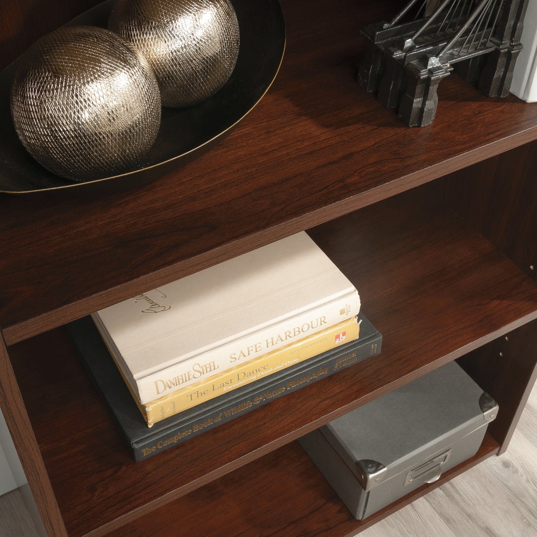 Arisztid 35.28" H x 24.57" W Standard Bookcase Lark Manor™ Color: Brook Cherry