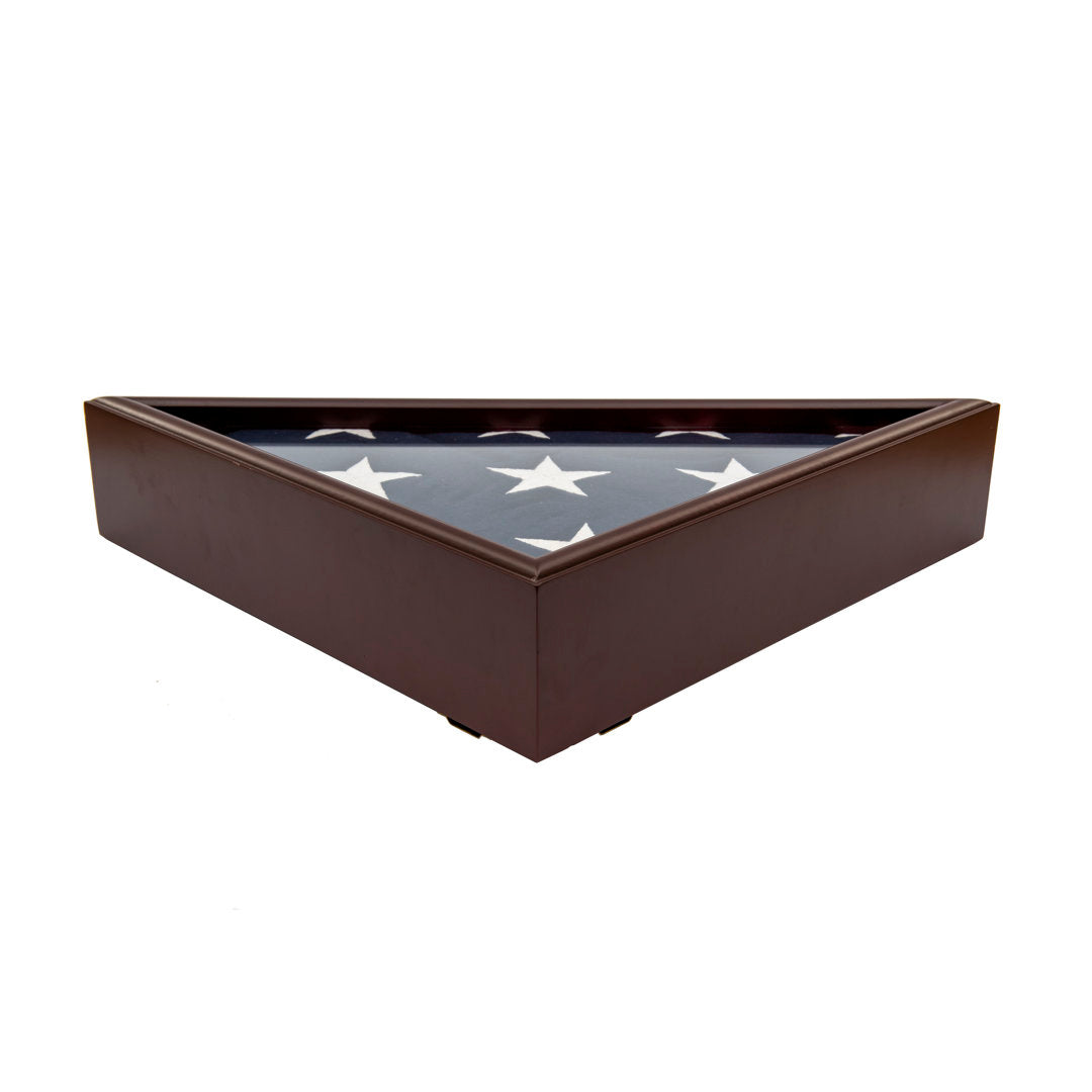 Burial/Funeral/Veteran Flag Elegant Display Case DECOMIL