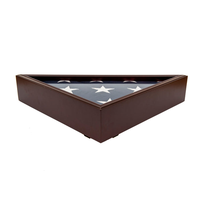 Burial/Funeral/Veteran Flag Elegant Display Case DECOMIL