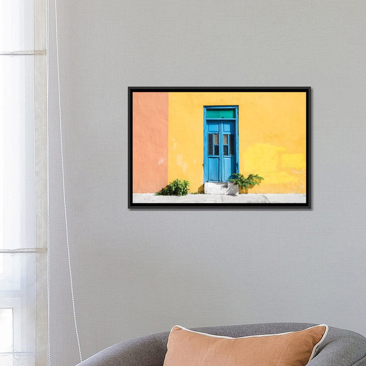 Colorful Street Wall' by Philippe Hugonnard - Gallery-Wrapped Canvas Giclée on Canvas East Urban Home Mat Color: No Mat Size: 40" H x 60" W x 1.5" D Format: Black Framed Canvas