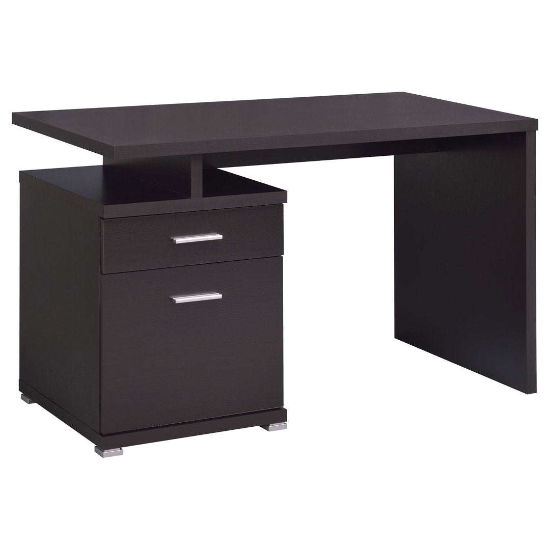 Alyun Credenza desk Latitude Run® Color: Cappucino