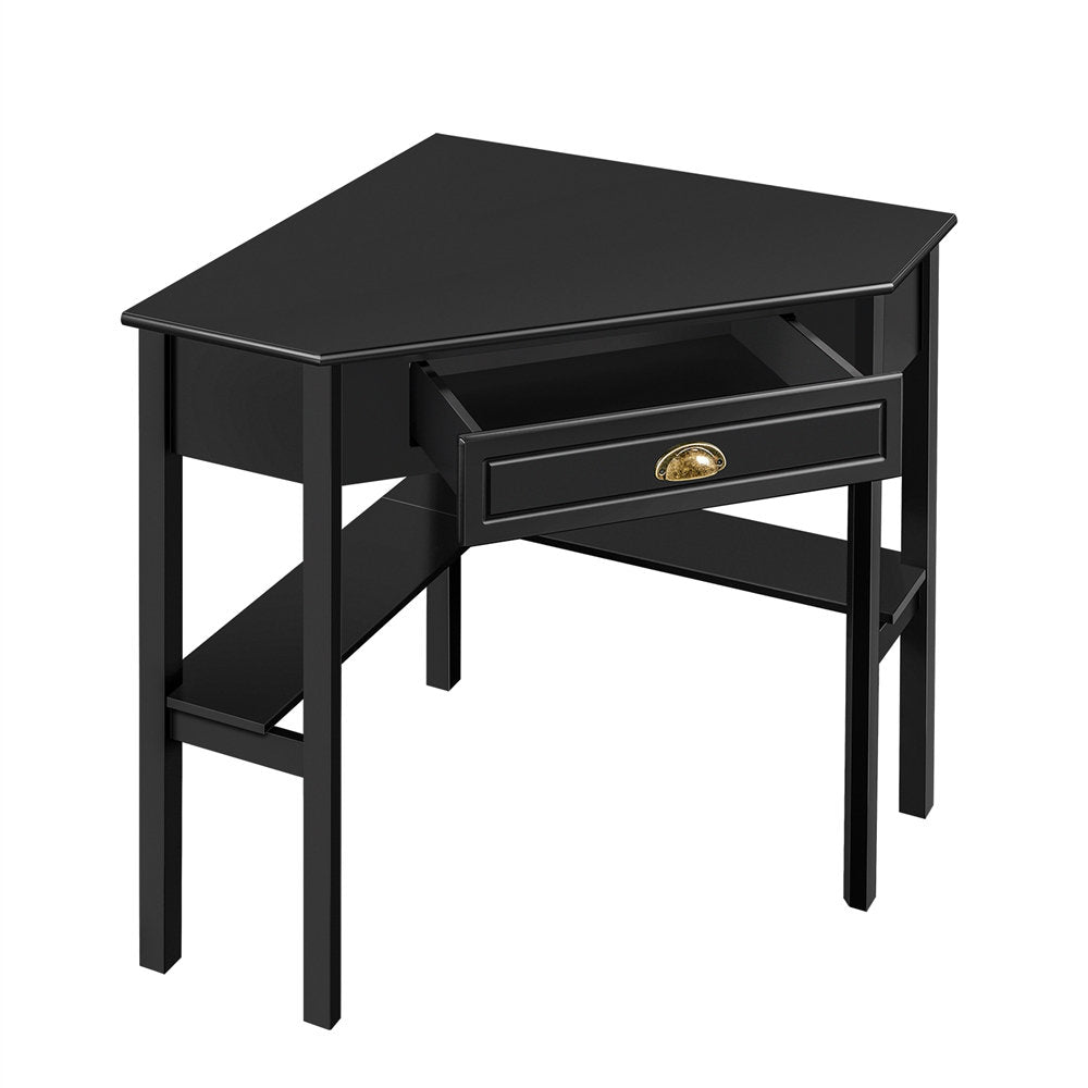 Magoon Corner Desk Longshore Tides Color: Black