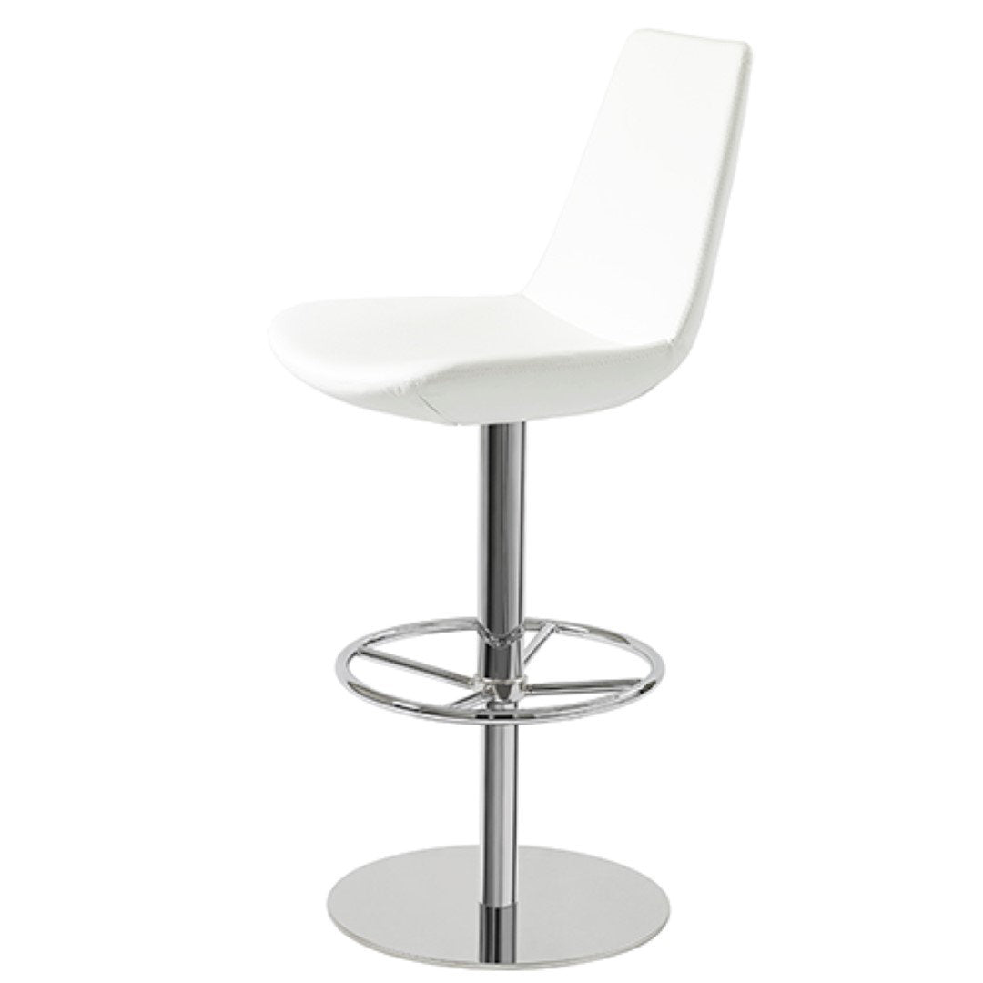 Shinkle Swivel Bar Stool Brayden Studio® Leg Color: Stainless