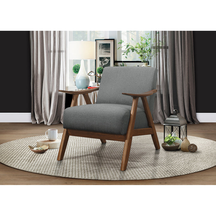 Hofstetter 72.39Cm Wide Polyester Armchair George Oliver Fabric: Gray Linen