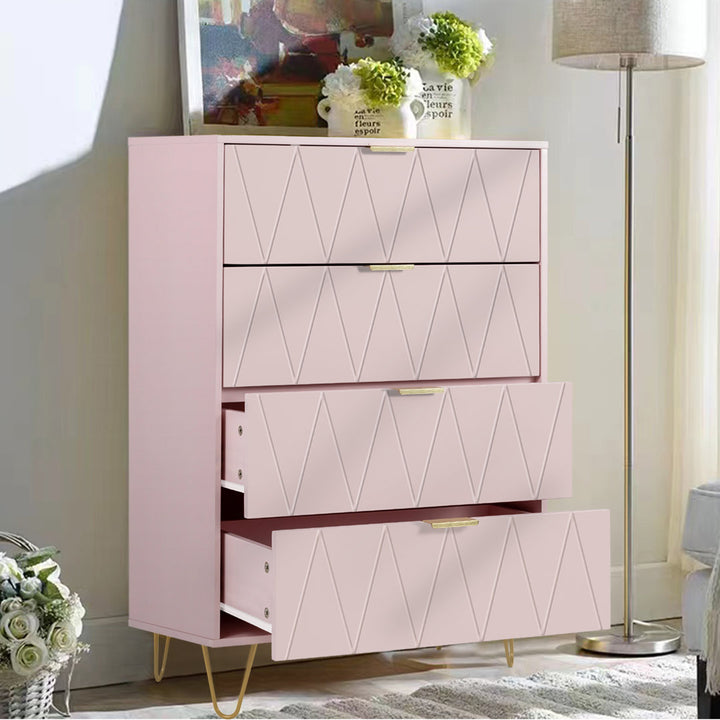 Marable 4 Drawer 23.6" W Chest Willa Arlo™ Interiors Color: Pink