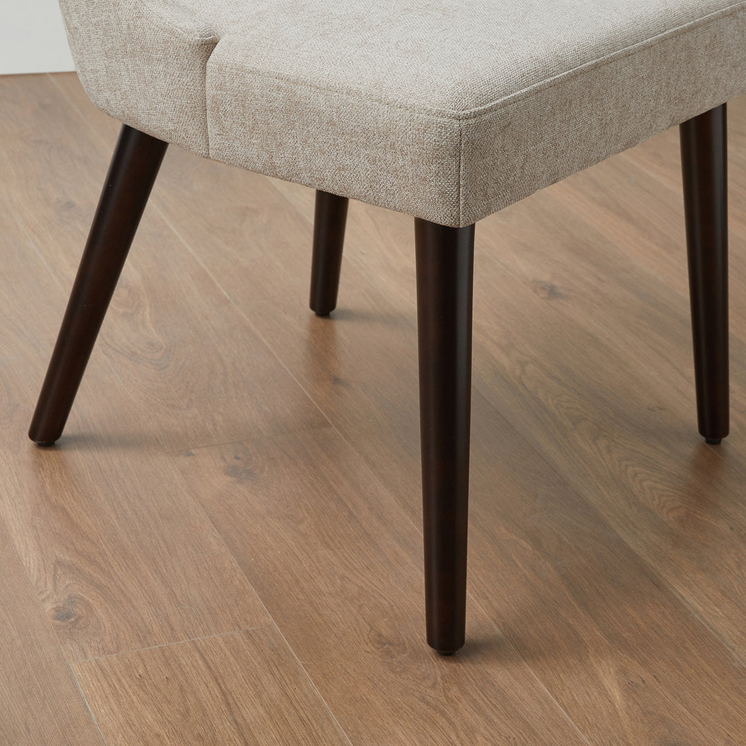 Brently Upholstered Dining Chair (Set of 2) Wade Logan® Upholstery Color: Taupe
