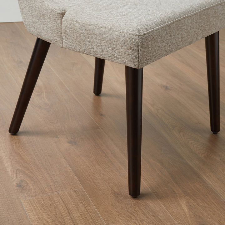 Brently Upholstered Dining Chair (Set of 2) Wade Logan® Upholstery Color: Taupe