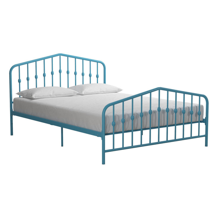 Bushwick Metal Platform Bed Novogratz Color: Sea Blue Size: Queen