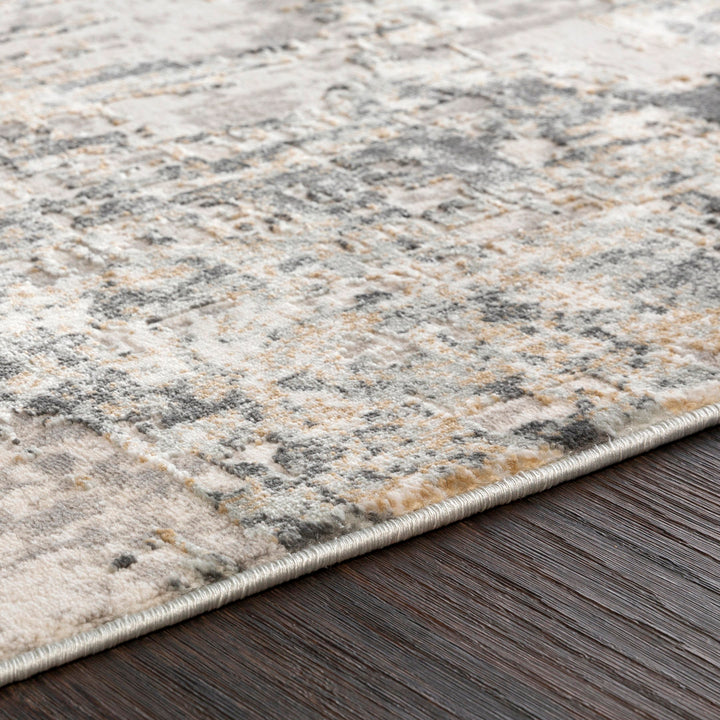 Maddux Abstract Machine Woven Gray/White/Tan Area Rug Trent Austin Design® Rug Size: Rectangle 2' x 3'