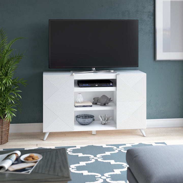 Baldewijn TV Stand for TVs up to 65" Wade Logan® Color: White