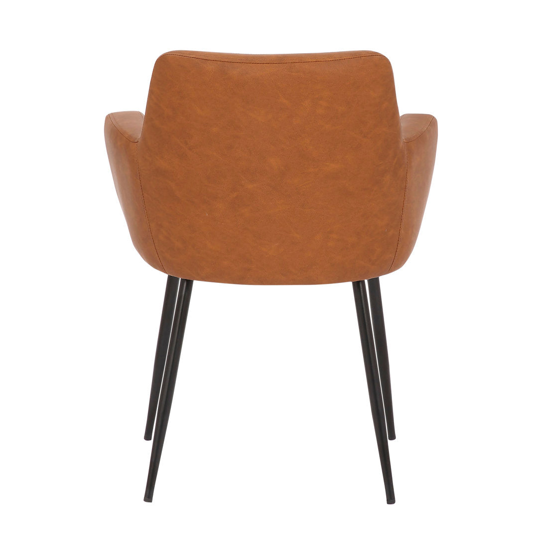 Cedeno Upholstered Dining Chair (Set of 2) Mercury Row® Upholstery Color: Camel
