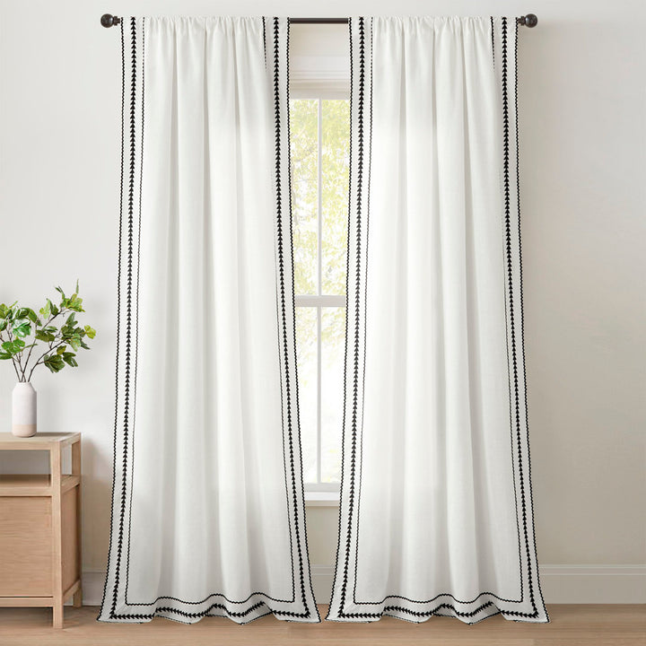 Yori Polyester Blend Semi-Sheer Curtain Panel Birch Lane™