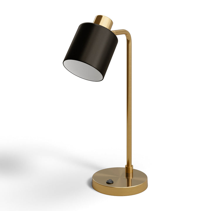 Khambrel 21" Desk Lamp Ivy Bronx Base Finish: Brass