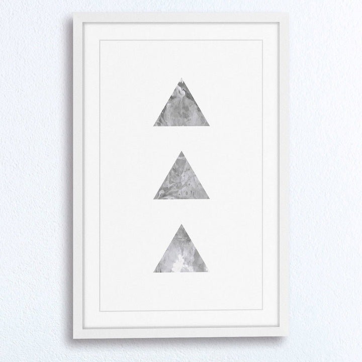 Tri' by Bryon White Framed Painting Print on Paper Marmont Hill Size: 24" H x 16" W x 1.5" D