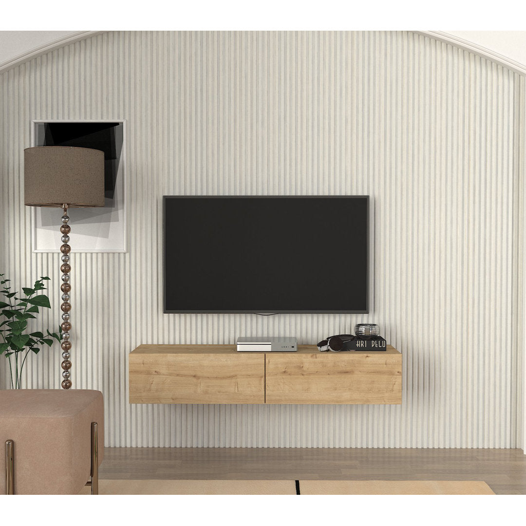 Dashay 53.15'' W Floating Storage Credenza Ebern Designs Color: Sapphire